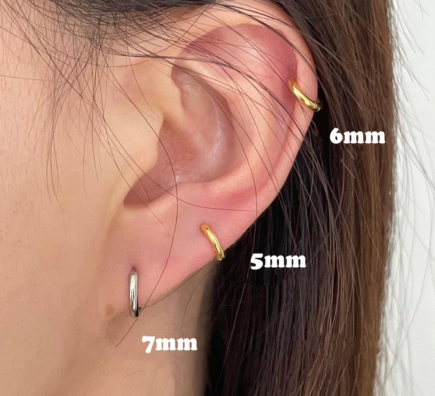 Huggie Hoop Earrings (Pair)