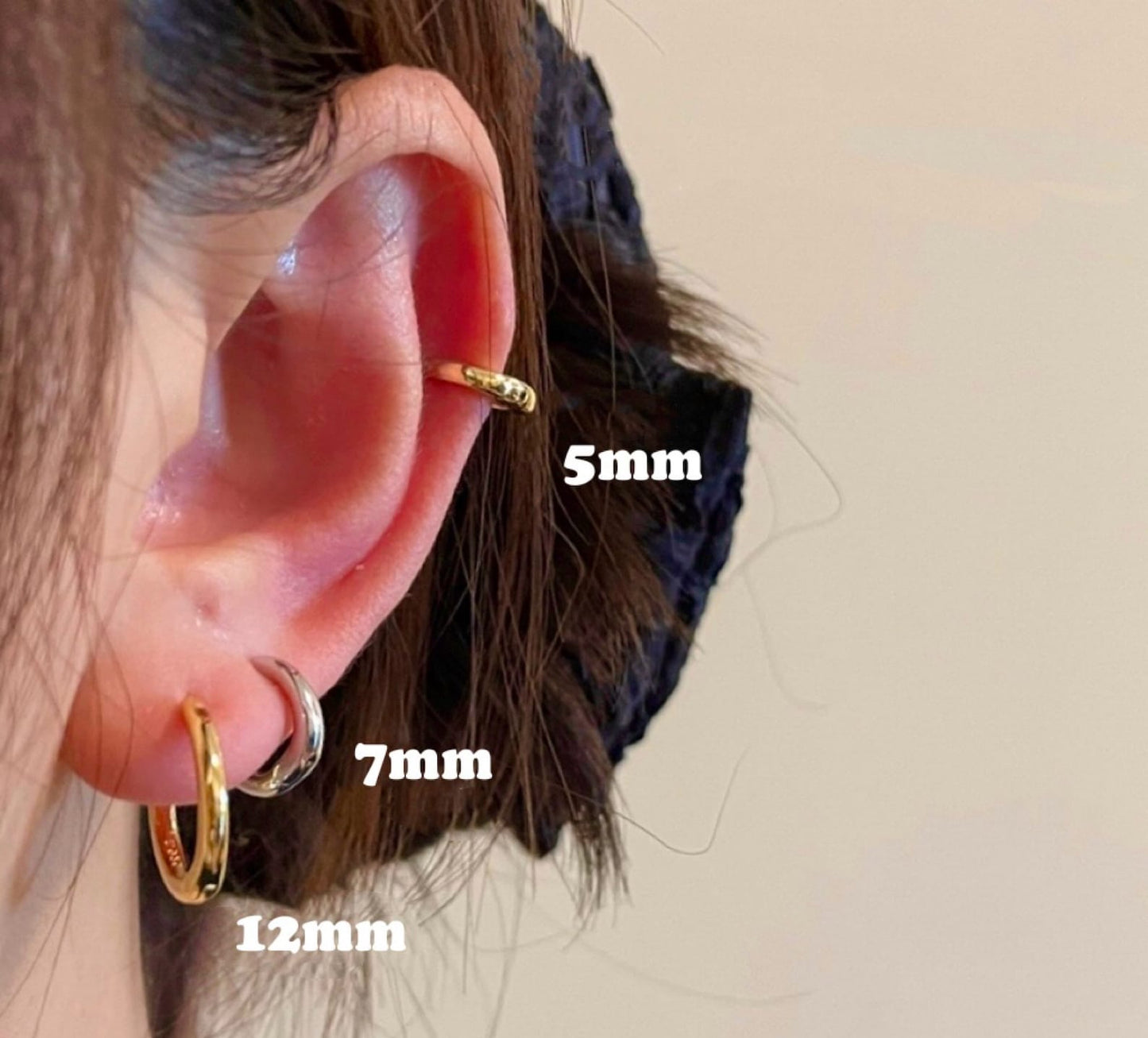 Huggie Hoop Earrings (Pair)