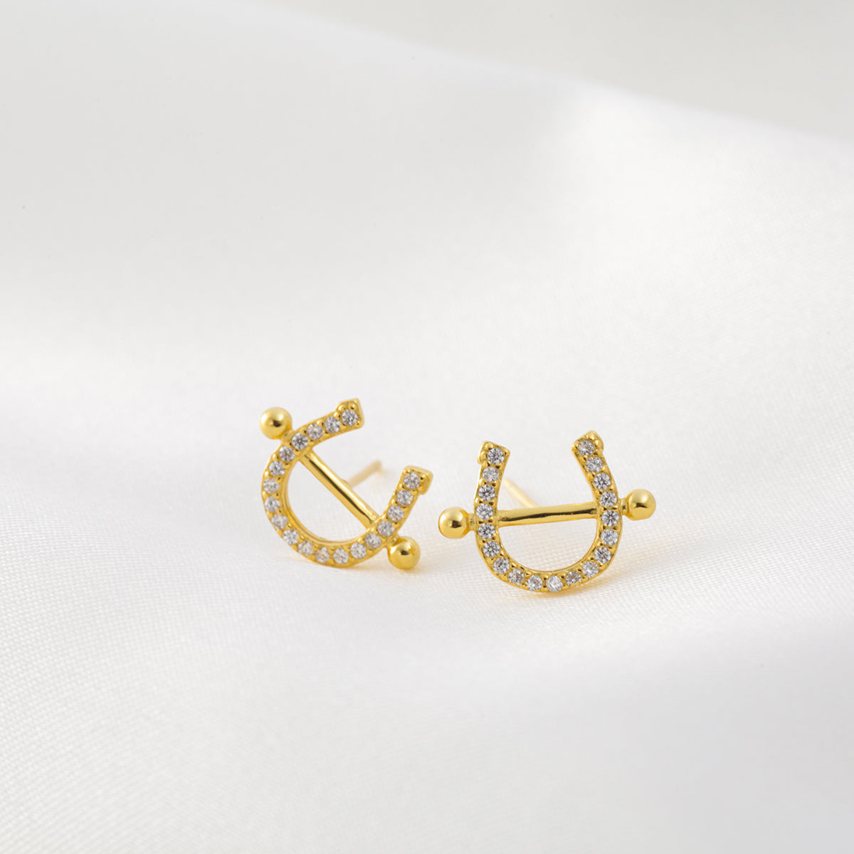 Horseshoe Stud Earring (Pair)